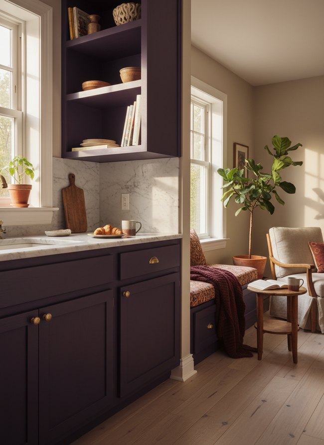 Wine Dark Hideaway Kitchen