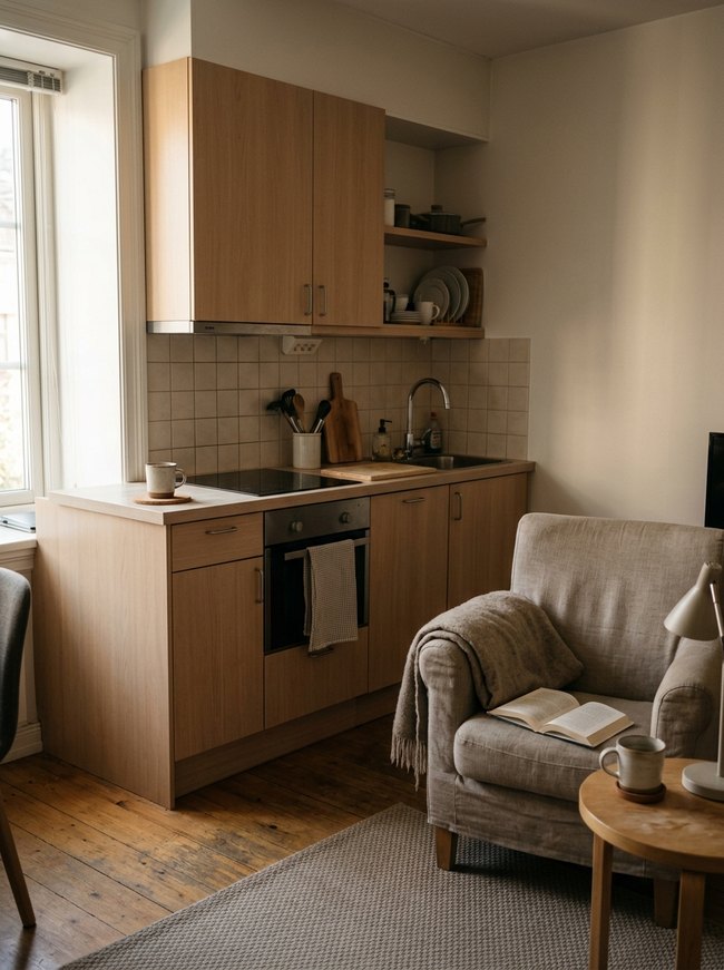 Streamlined Kitchenette Layout