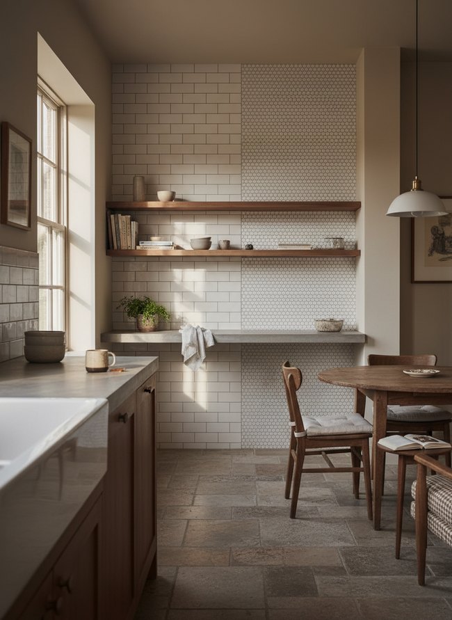Stacked Subway Tile Design