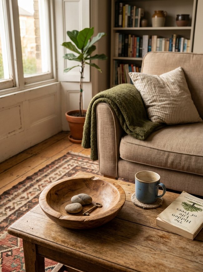 Hand-Carved Wooden Bowl