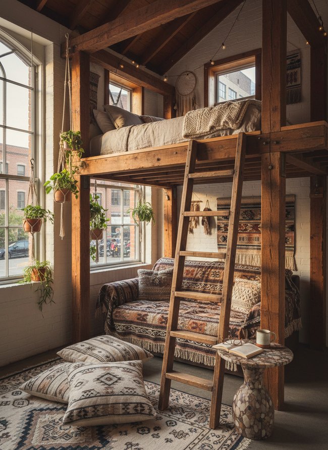 Bohemian Textile Loft Lounge