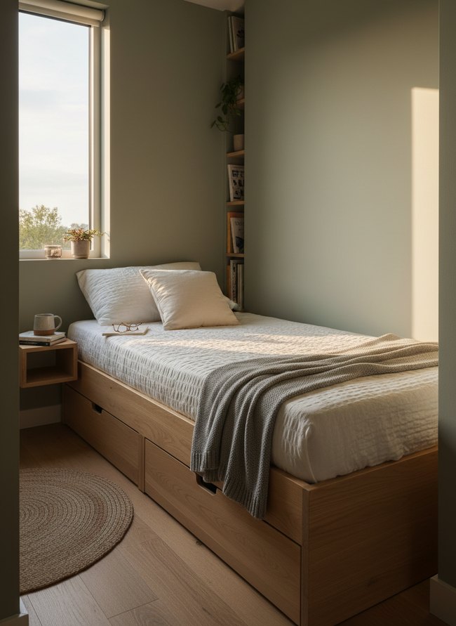 Minimalist Lift-Top Bed