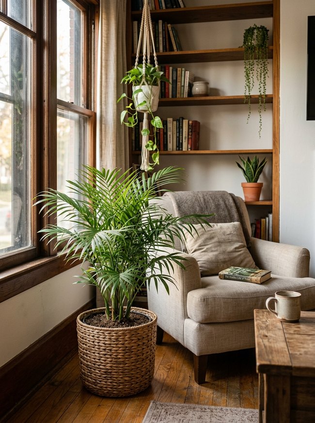 Basket Weave Floor Palm
