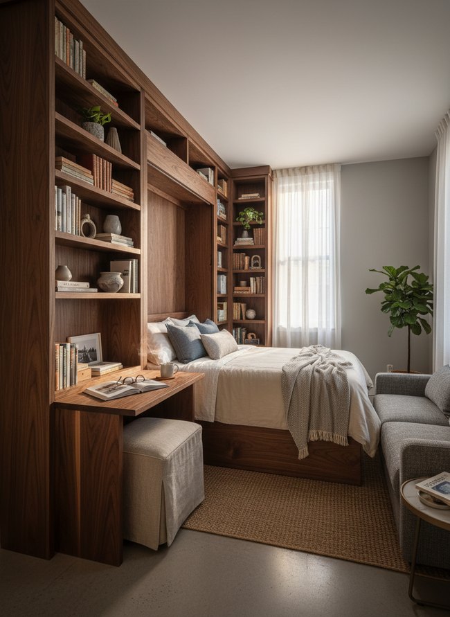 Murphy Bed Library System