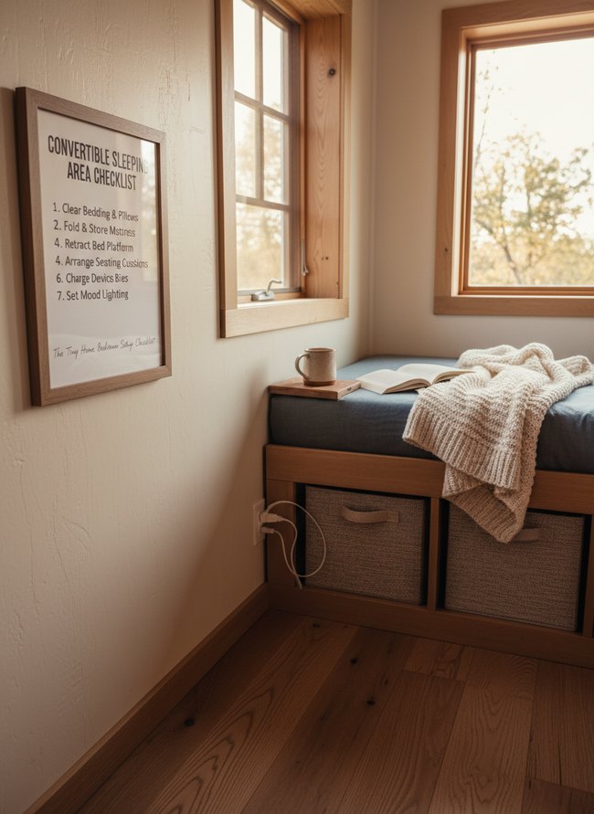 Convertible Sleeping Area Checklist