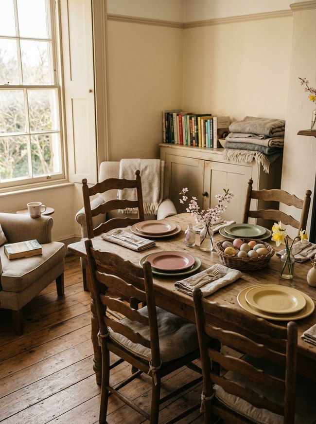 Pastel Easter Table Setting