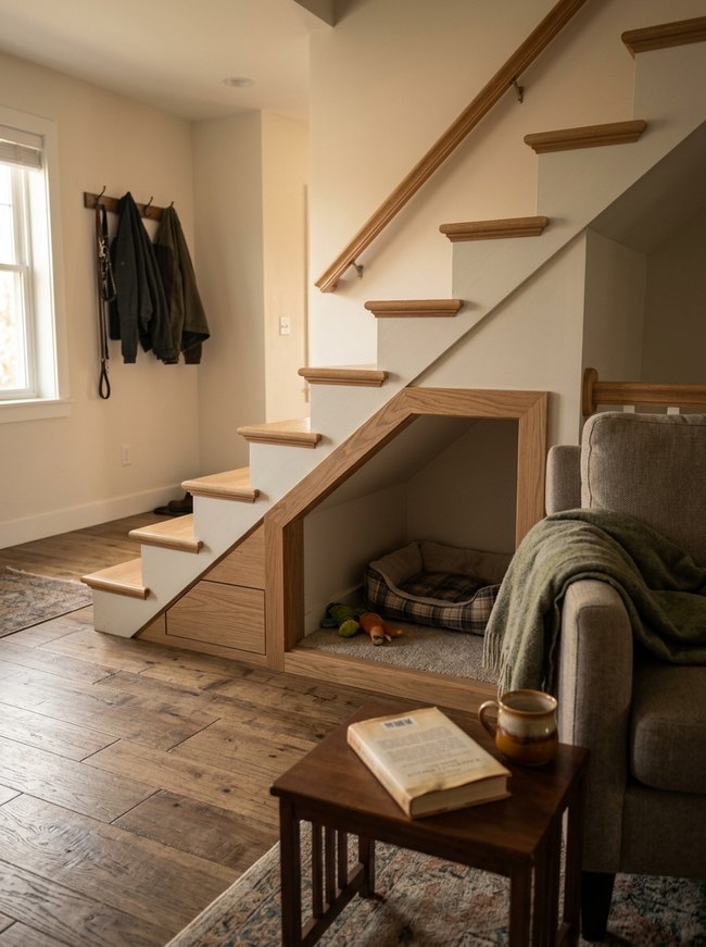 Built-In Pet Den Staircase