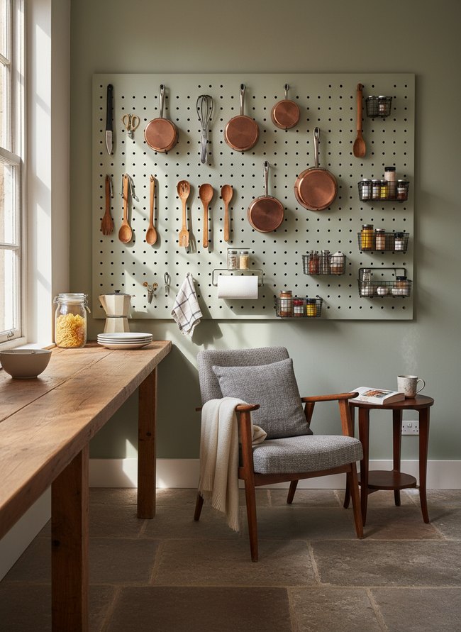 Pegboard Wall Storage