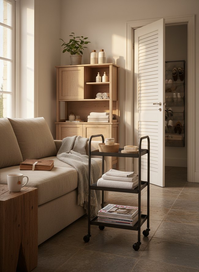 Slim Rolling Utility Cart
