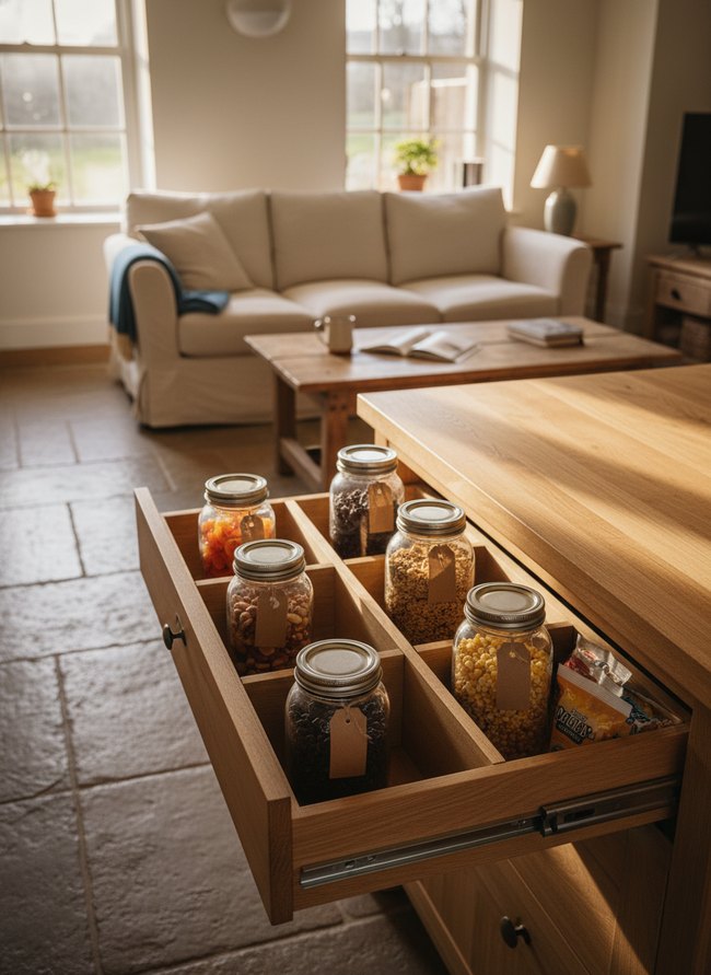 Sectioned Snack Drawer Insert