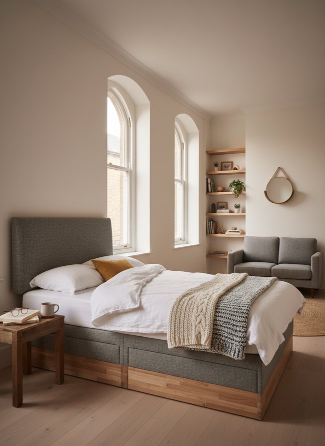 Compact Ottoman Storage Bed
