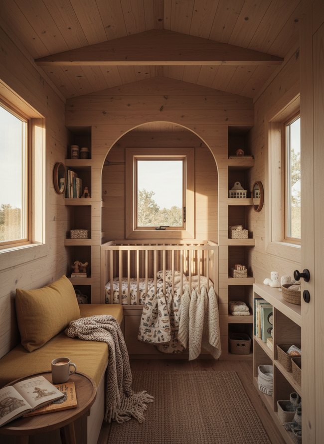 Mini Crib Alcove Setup