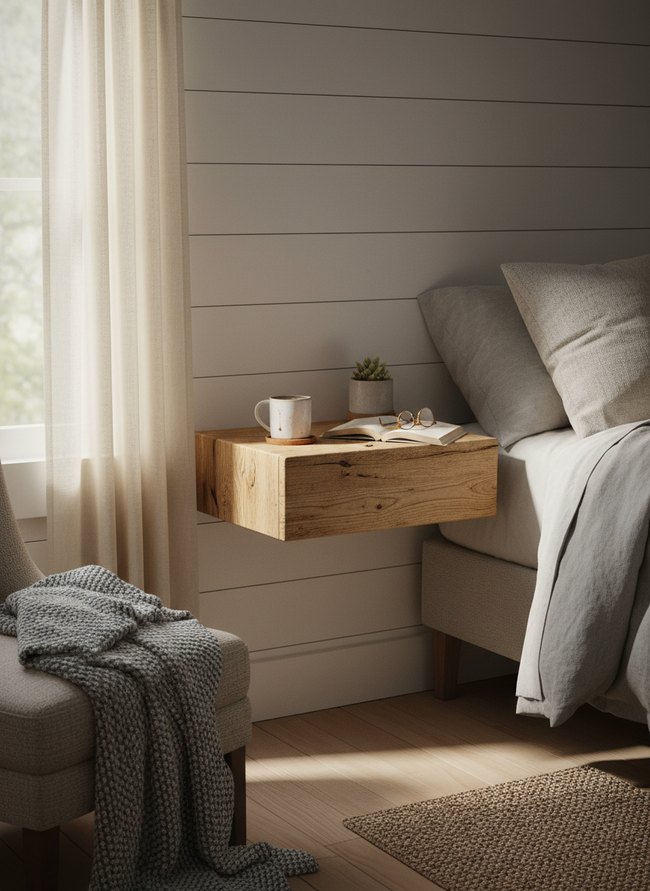 Rustic Farmhouse Floating Shelf