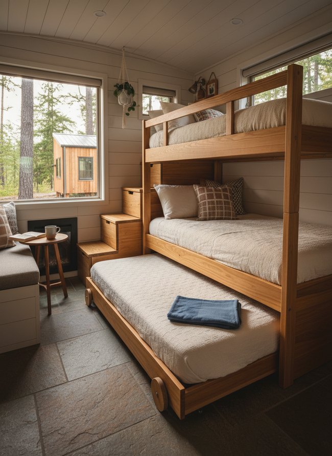 Pull-Out Trundle Bunk Option