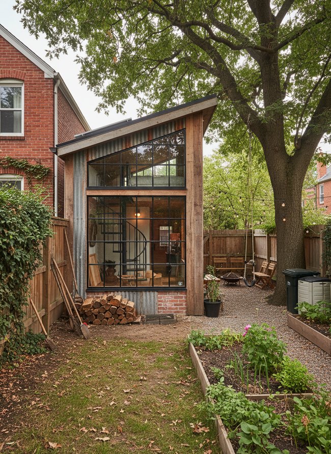 Industrial Loft Backyard Build