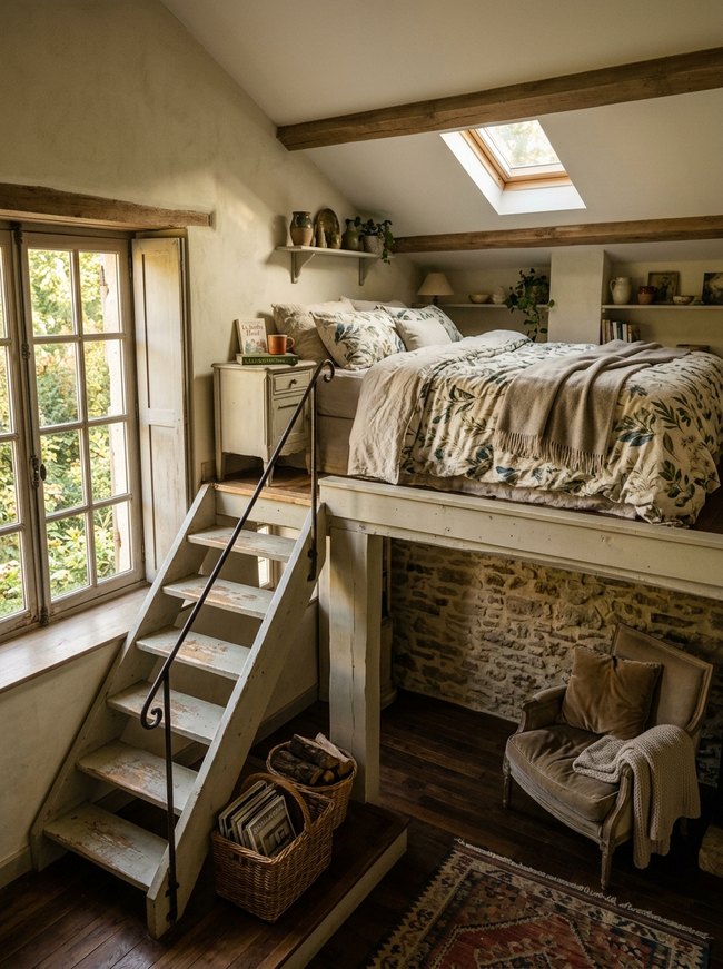 Botanical Print Sleeping Loft