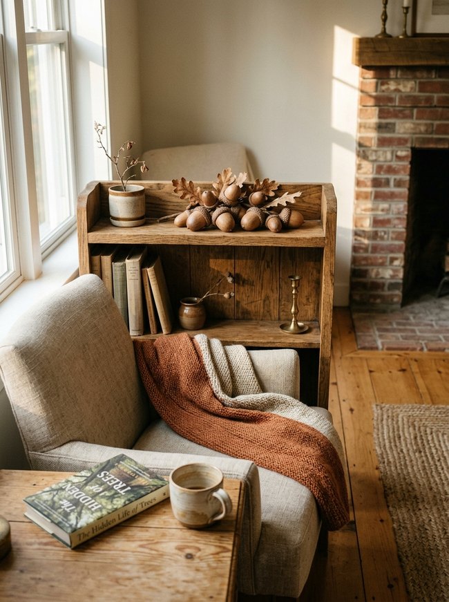 Acorn Cluster Shelf Decor