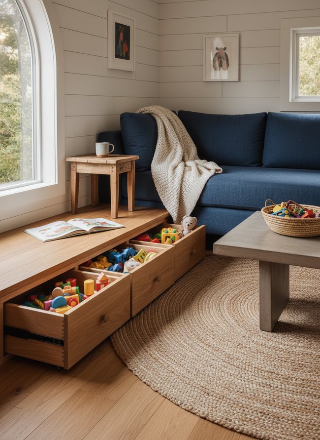 Pull Out Floor Drawers