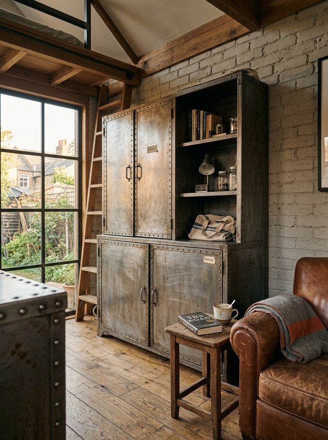 Riveted Metal Storage