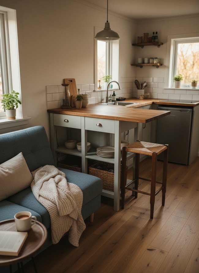 Space-Saving Corner Island