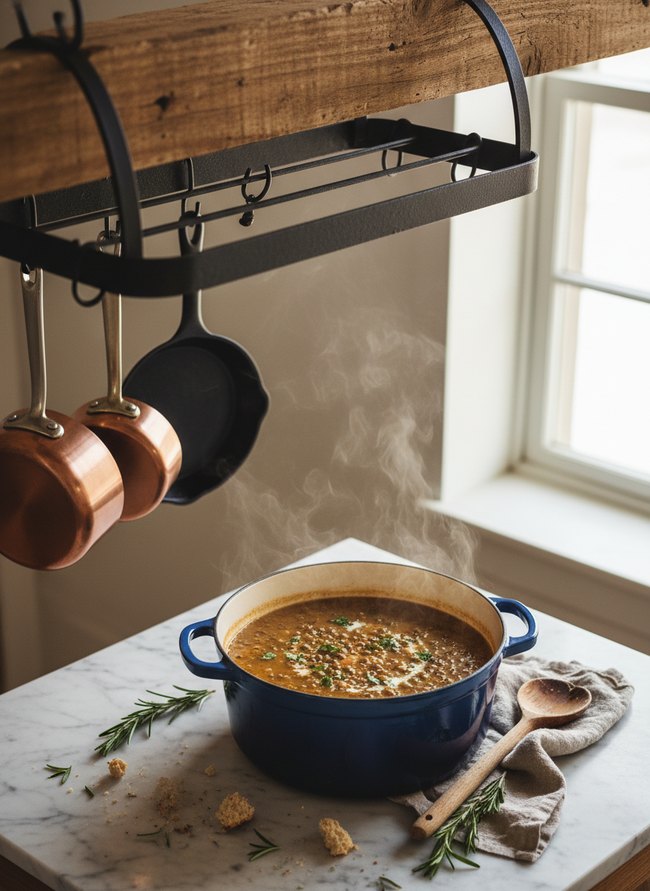 Wrought Iron Pot Rack
