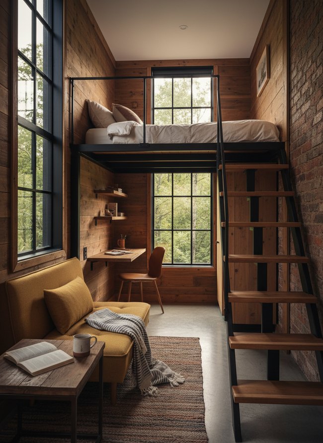 Sleek Metal Framed Loft