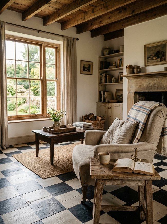 Classic Checkerboard Floor
