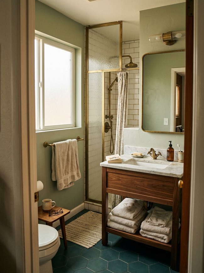 Brass Accent Bathroom