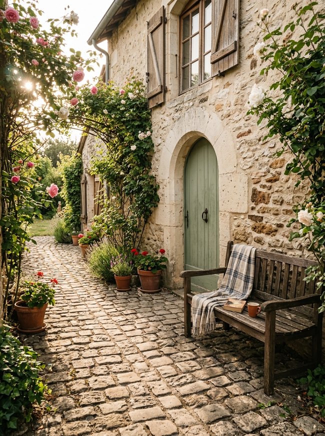 Cobblestone Path Exterior