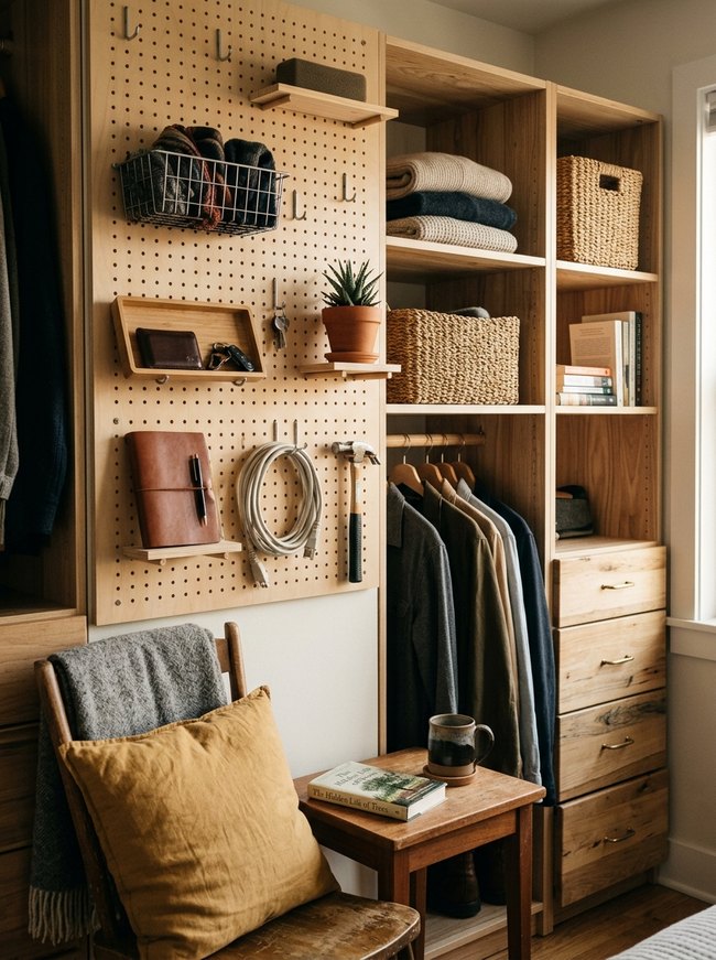 Pegboard Accessory Wall