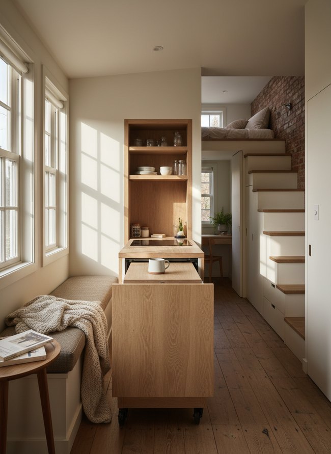 Pull-Out Countertop Kitchen