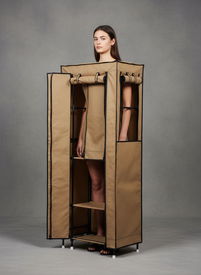 Portable Fabric Wardrobe Cabinet