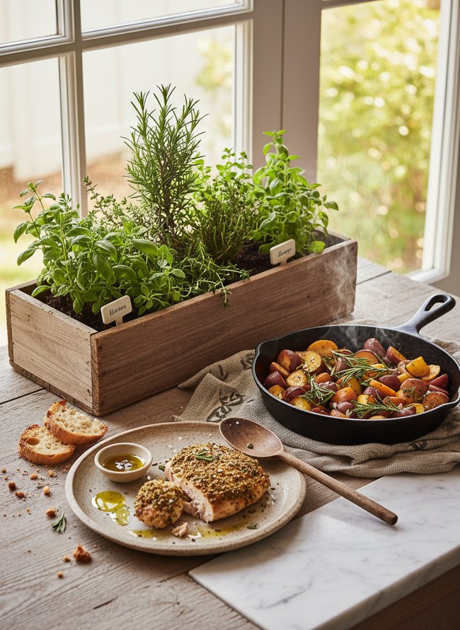 Herbal Window Box Kitchen