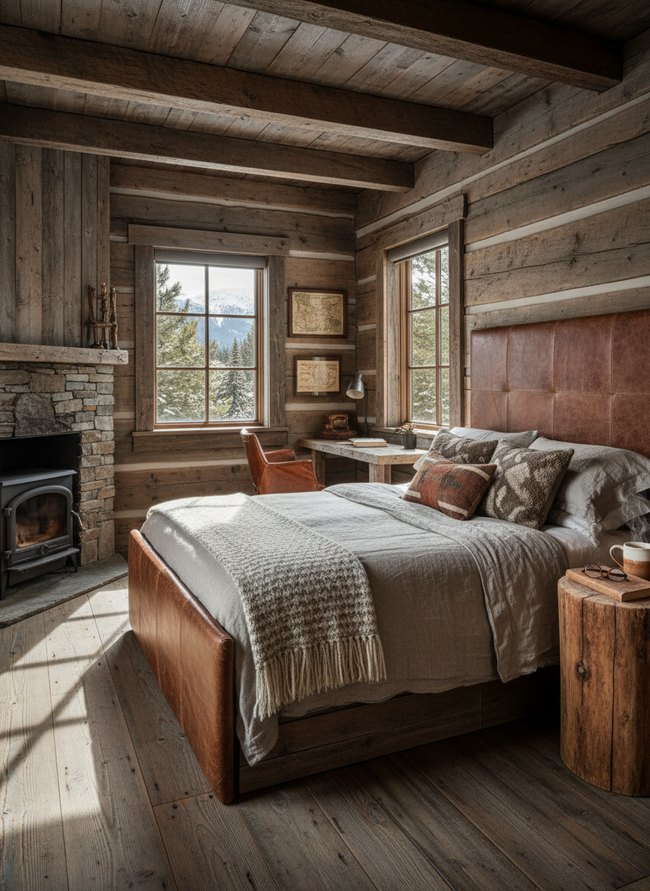 Leather Accented Sleeping Quarters