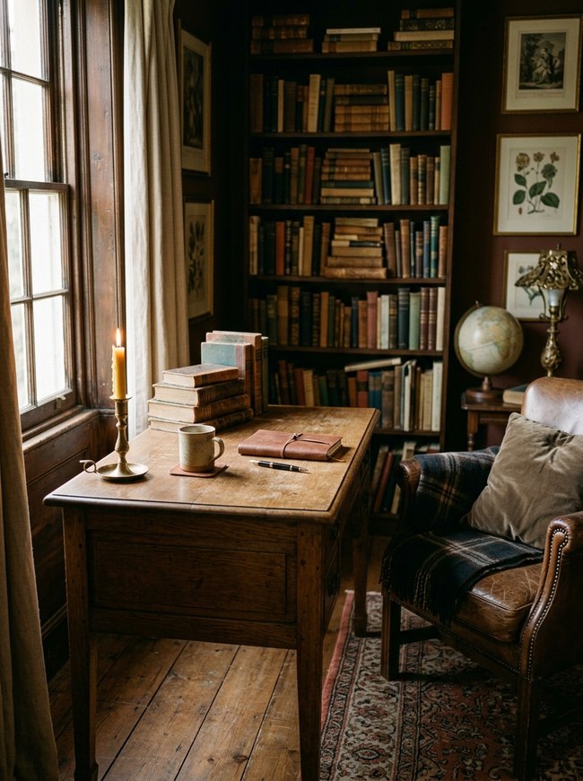 Candlelit Desk Ambiance