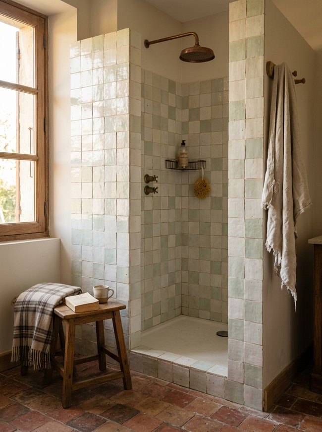 Ceramic Tile Shower