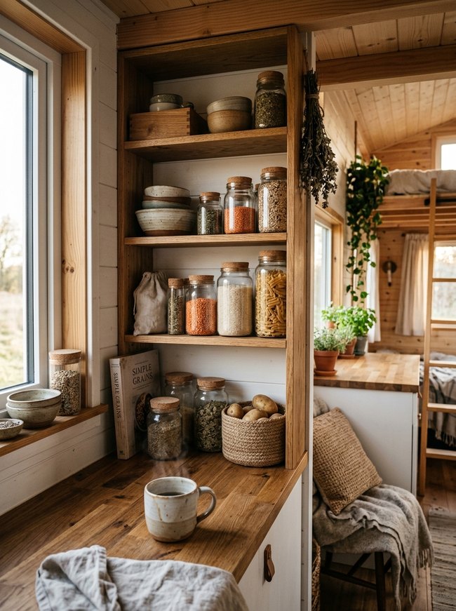 Open Shelf Pantry