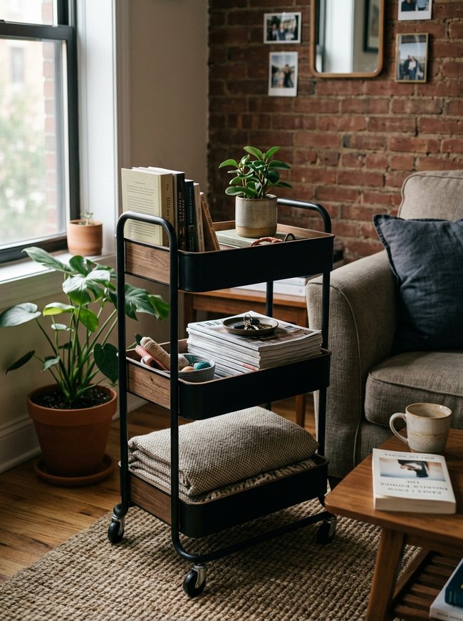 Multipurpose Tiered Storage Cart