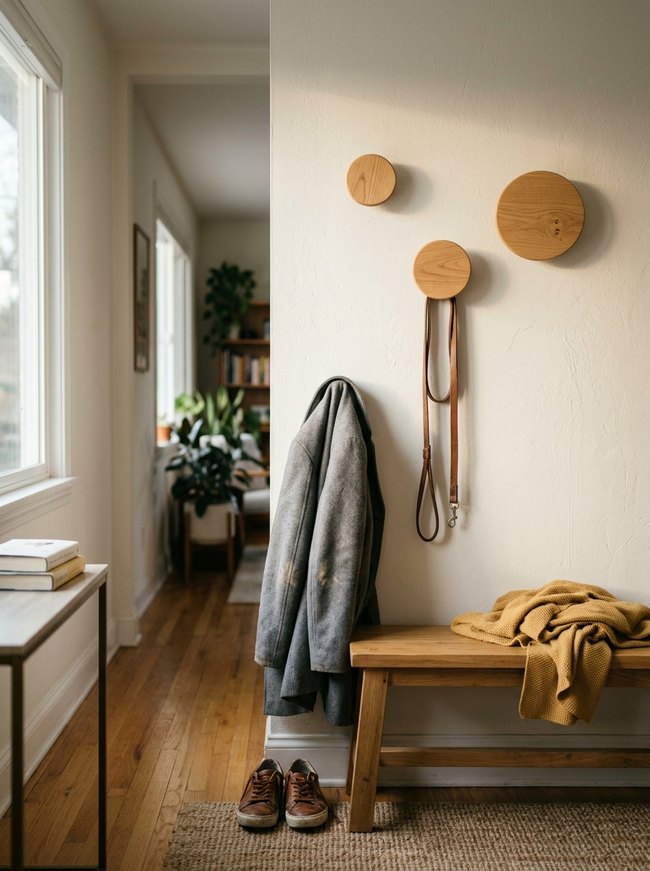Scandi Dot Wood Hook