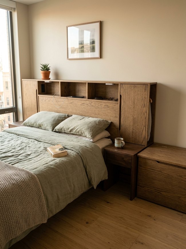 Headboard Extension Smart Storage