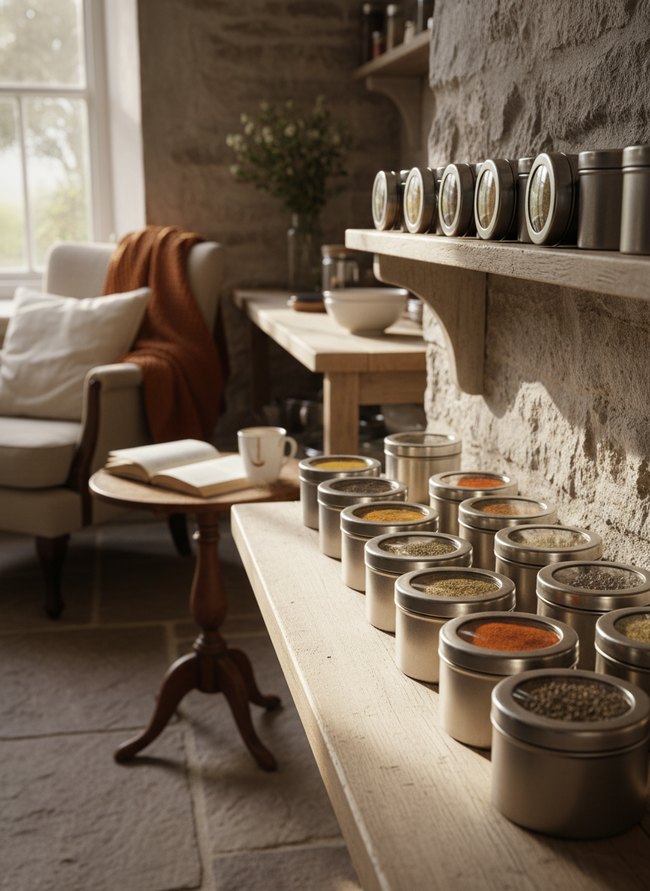 Compact Spice Tin Set
