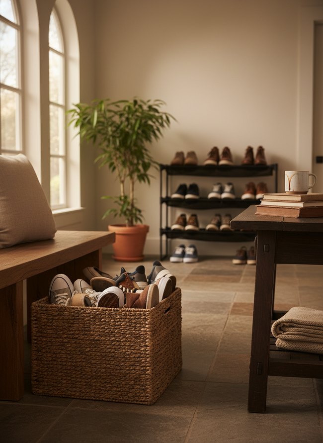 Basket Woven Storage Bin
