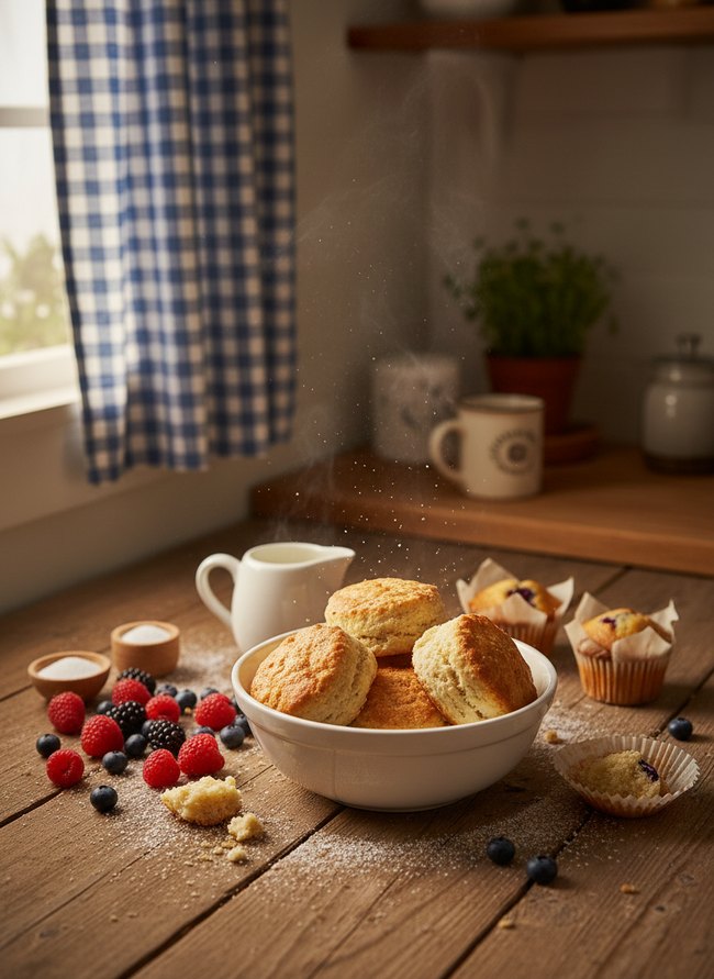 Gingham Curtain Kitchenette
