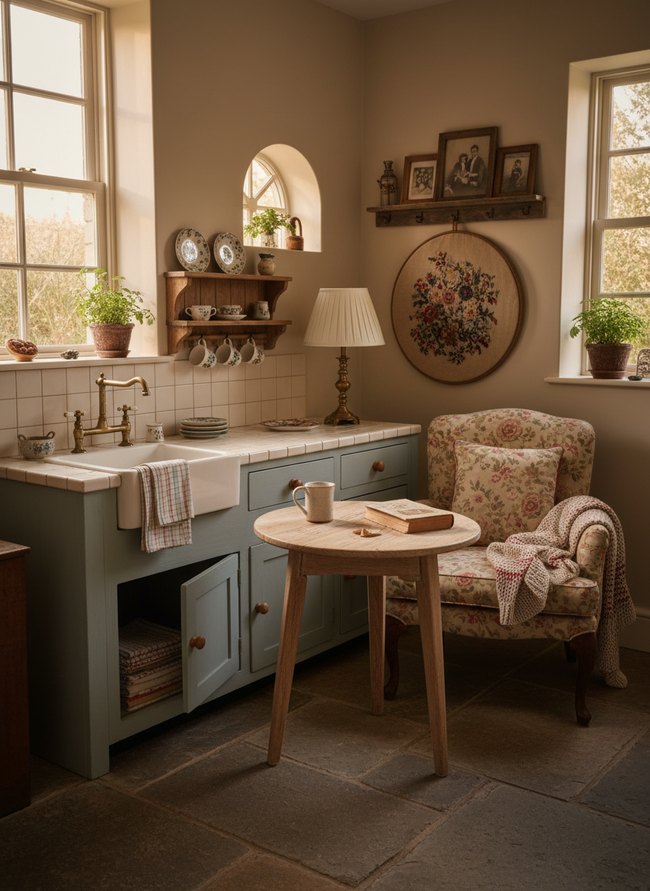Porcelain Dollhouse Kitchen