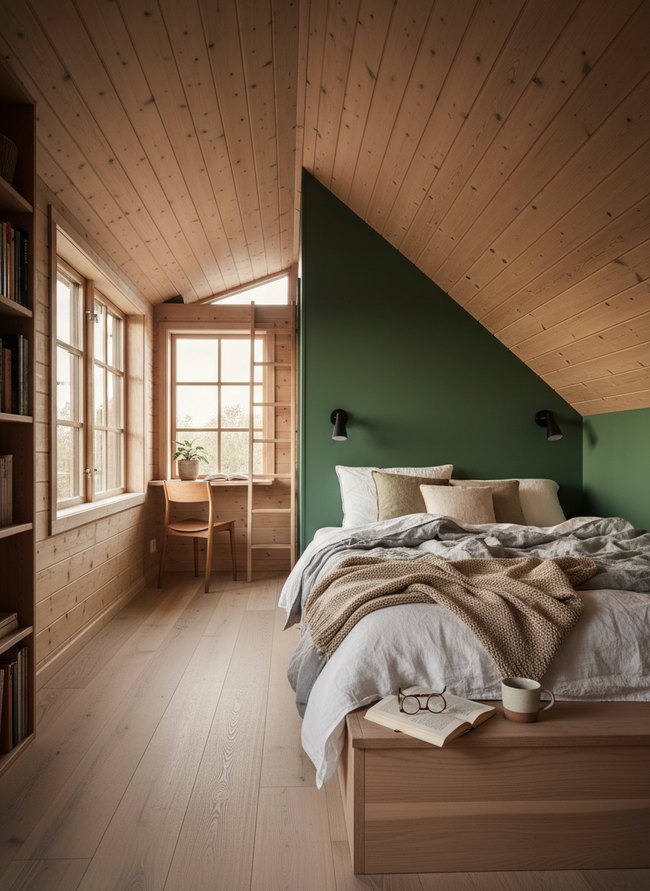 Forest Green Accent Nook