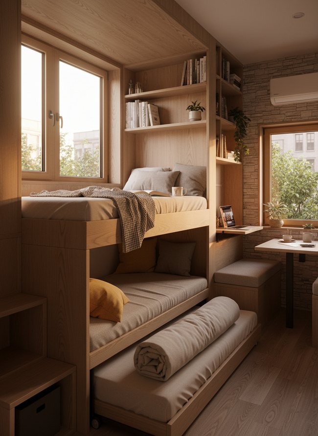 Under-Platform Trundle Bunk