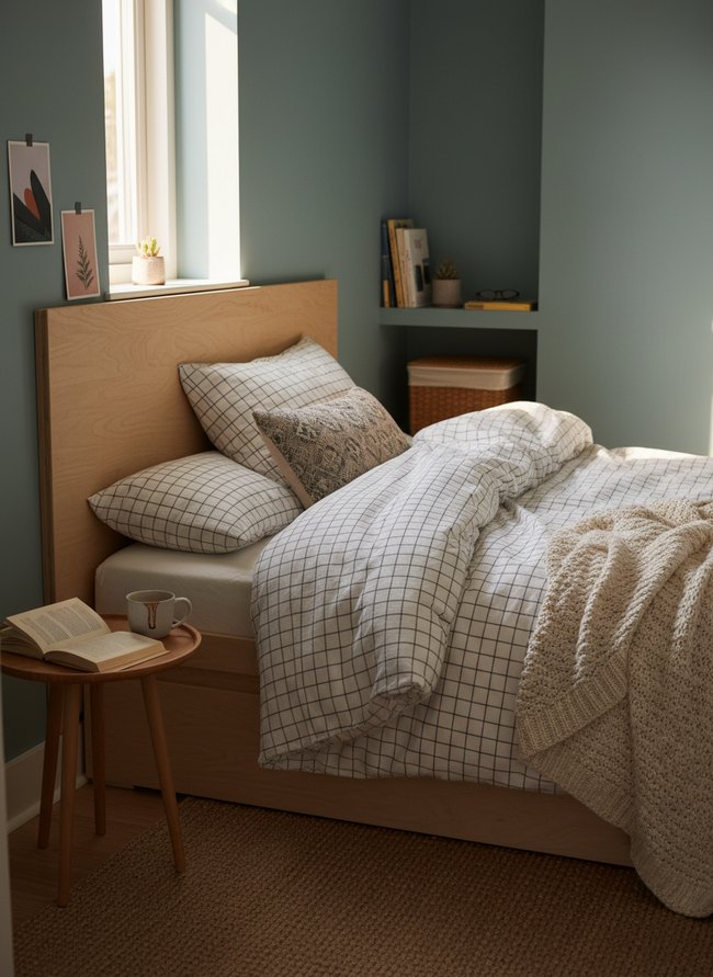 Scandi Style Grid Bedding