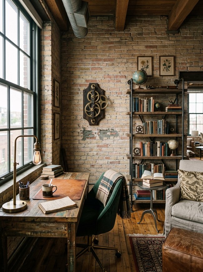 Industrial Steampunk Office