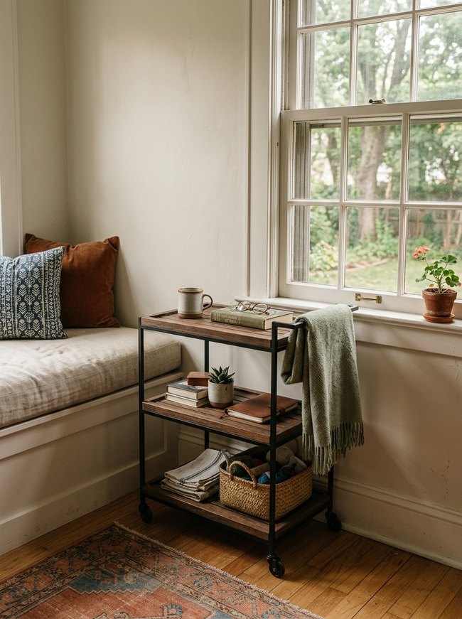 Slim Rolling Cart Nook