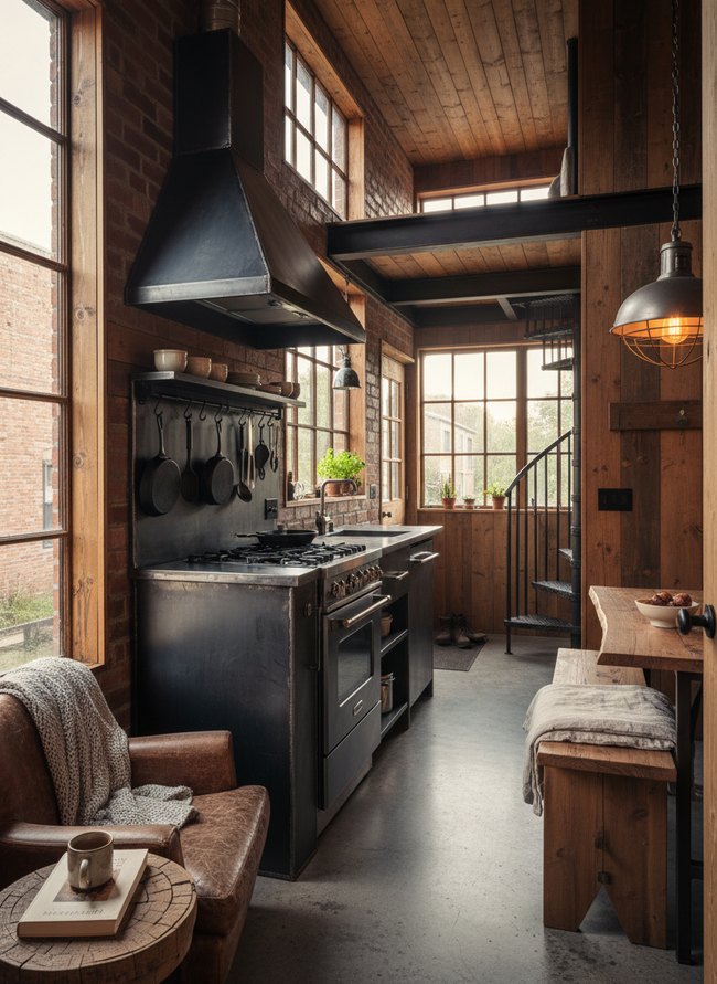 Blackened Steel Cooking Zone